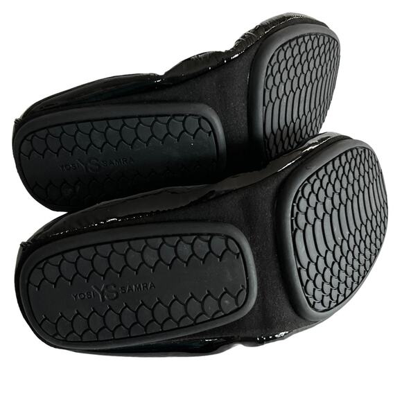 Yosi Samara Foldable Ballet Flat Black Patent Leather 5 - Picture 9 of 11
